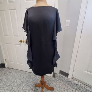 Michael Kors Black Midi Cocktail Dress Size 10